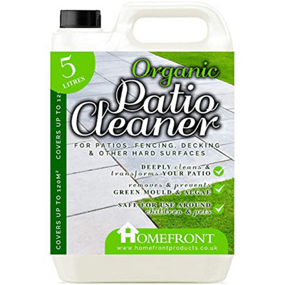 Homefront Organic Patio Cleaner 5L - Pet Friendly Formula & Free From Bleach and Harsh Chemicals