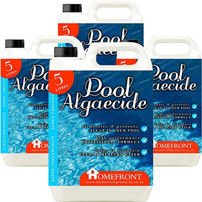 Homefront Pool Algaecide Removes Algae From Pools, Hot Tubs and Spas Prevents Regrowth for