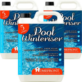Homefront Pool Winteriser - Protects Your Pool, Hot Tub or Spa Throughout the Winter - Prevents Limescale & Algae 15L