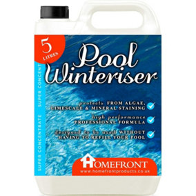 Homefront Pool Winteriser Protects Your Pool Hot Tub or Spa Throughout the Winter Prevents Limescale & Algae 5L