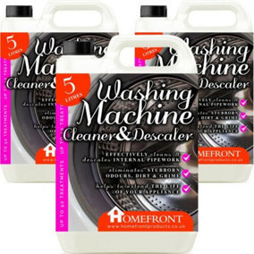 Homefront Washing Machine Cleaner & Descaler - Cleans, Descales & Removes Smelly Odours (15 litres)