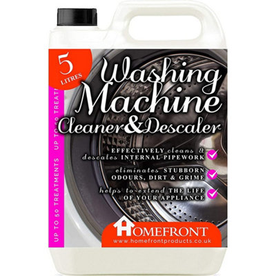Homefront Washing Machine Cleaner & Descaler - Cleans, Descales & Removes Smelly Odours (5 litres)