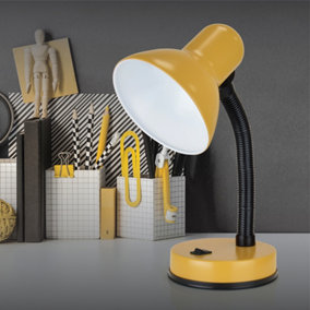 HomeLife 35w 'Classic' Flexi Desk Lamp - English Mustard