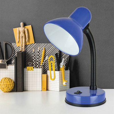 HomeLife 35w 'Classic' Flexi Desk Lamp - Midnight Blue