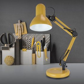 HomeLife 35w 'Swing Poise' Hobby Desk Lamp - English Mustard