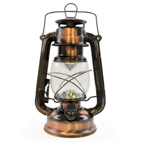HomeLife "Nebraska" LED Storm Lamp Copper