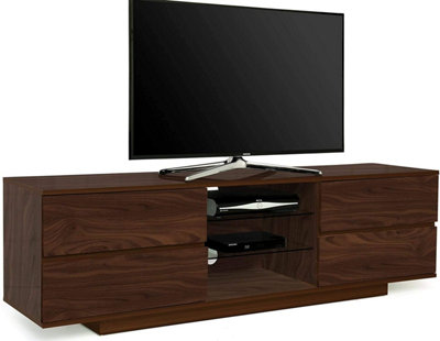 Homeology Avitus Premium Walnut with 4-Walnut Drawers and 2 Shelves up to 65" LED/OLED/LCD TV Cabinet