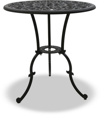 Homeology BANGUI Black Garden and Patio Cast Aluminium Bistro Table