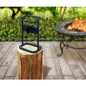 Homeology eZee Splitter Premium Firewood Kindling Splitter with 4-Way Blade