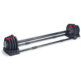 Homeology Strongology ELEMENT19 Home Fitness Black and Red Adjustable Smart Barbell from 2kg up to 19kg Training Weights