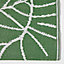 Homescapes Ada Botanical White & Green Outdoor Rug, 180 x 270 cm