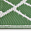 Homescapes Ada Botanical White & Green Outdoor Rug, 180 x 270 cm