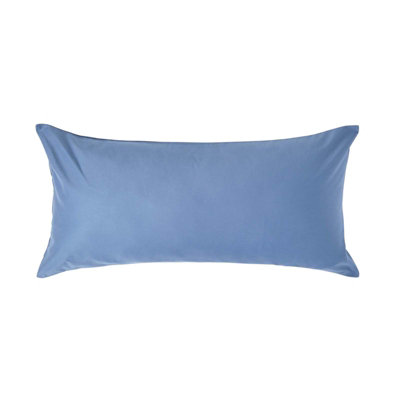 Homescapes Air Force Blue Continental Pillowcase 1000 TC, 40 x 80cm