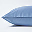 Homescapes Air Force Blue Continental Pillowcase 1000 TC, 40 x 80cm