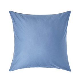 Homescapes Air Force Blue Continental Pillowcase 1000 TC, 80 x 80cm