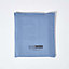 Homescapes Air Force Blue Egptian Cotton Fitted Sheet 1000 Thread Count, Small Double