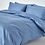 Homescapes Air Force Blue Egyptian Cotton Duvet Cover with Pillowcases 1000 Thread Count, Super King