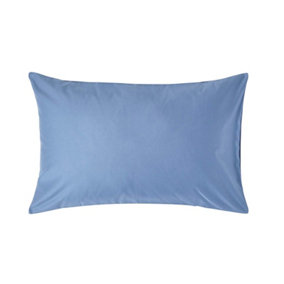 Homescapes Air Force Blue Egyptian Cotton Housewife Pillowcase 1000 TC, Standard