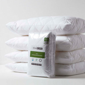 Homescapes Anti Allergy Pillow Protectors, Pack of 4