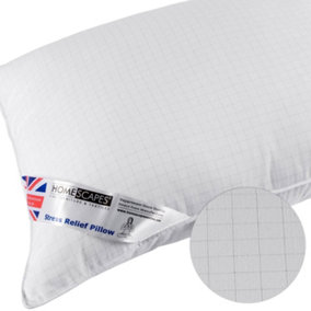 Homescapes Anti Stress Pillow Carbon Enriched Super Microfibre Extra Fill