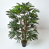 Homescapes Artificial Rhapis Excelsa Palm Tree, 150 cm Tall