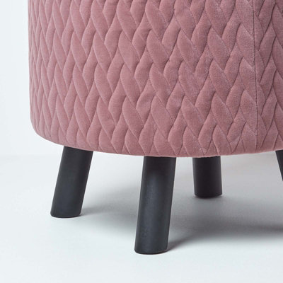 Pink deals footstool b&m