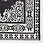Homescapes Black and White Motif Design Reversible Outdoor Rug