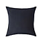 Homescapes Black Continental Egyptian Cotton Pillowcase 200 TC, 60 x 60 cm