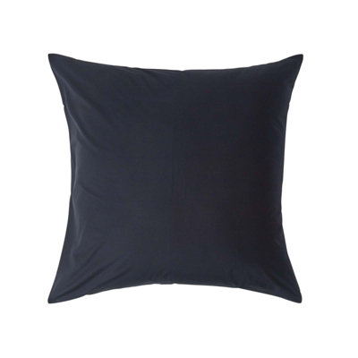 Homescapes Black Continental Egyptian Cotton Pillowcase 200 TC, 60 x 60 cm