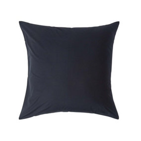 Homescapes Black Continental Egyptian Cotton Pillowcase 200 TC, 80 x 80 cm