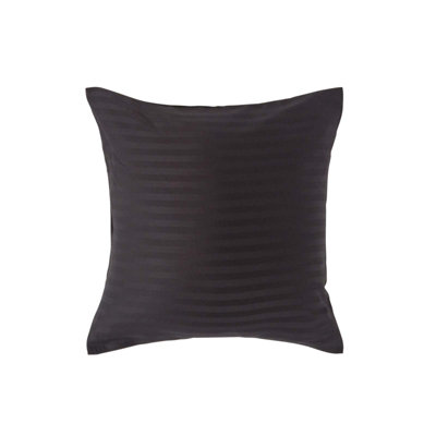 Homescapes Black Continental Egyptian Cotton Pillowcase 330 TC, 40 x 40