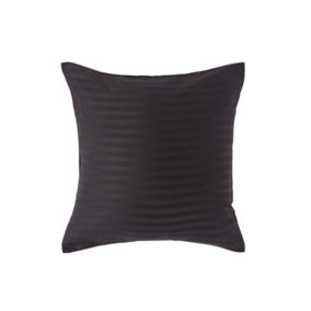 Homescapes Black Continental Egyptian Cotton Pillowcase 330 TC, 40 x 40 cm