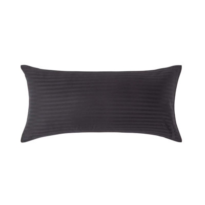 Homescapes Black Continental Egyptian Cotton Pillowcase 330 TC, 40 x 80