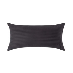 Homescapes Black Continental Egyptian Cotton Pillowcase 330 TC, 40 x 80 cm