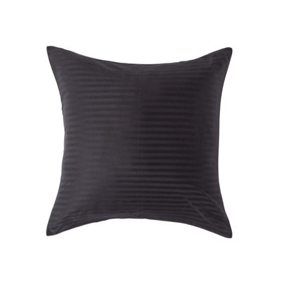 Homescapes Black Continental Egyptian Cotton Pillowcase 330 TC, 60 x 60
