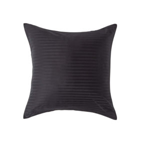 Homescapes Black Continental Egyptian Cotton Pillowcase 330 TC, 60 x 60 cm