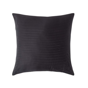 Homescapes Black Continental Egyptian Cotton Pillowcase 330 TC, 80 x 80 cm