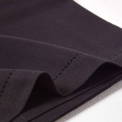 Homescapes Black Cotton Tablecloth 178 x 300 cm