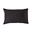 Homescapes Black Egyptian Cotton Satin Stripe Housewife Pillowcase 330 TC