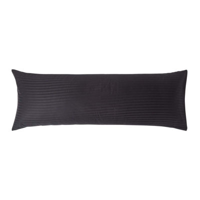 Homescapes Black Egyptian Cotton Ultrasoft Body Pillowcase 330 TC