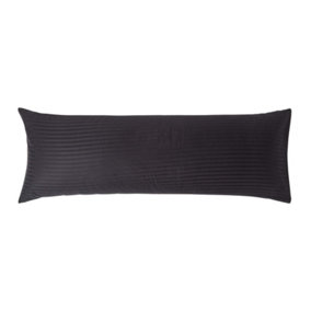 Homescapes Black Egyptian Cotton Ultrasoft Body Pillowcase 330 TC