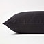 Homescapes Black Egyptian Cotton Ultrasoft Housewife Pillowcase 330 TC, King Size