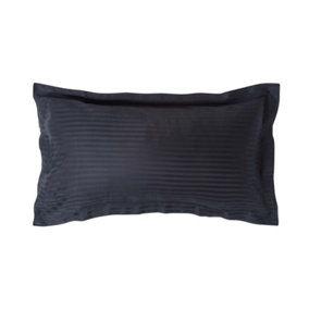 Homescapes Black Egyptian Cotton Ultrasoft King Size Oxford Pillowcase 330 TC