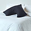 Homescapes Black Egyptian Cotton V Shaped Pillowcase 200 TC