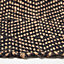 Homescapes Black Geometric Jute Rug,150 x 240 cm