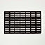 Homescapes Black Grid Rubber Door Mat 61 x 38 cm