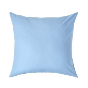 Homescapes Blue Continental Egyptian Cotton Pillowcase 200 TC, 80 x 80 cm