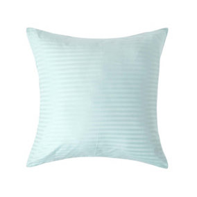 Homescapes Blue Continental Egyptian Cotton Pillowcase 330 TC, 60 x 60 cm