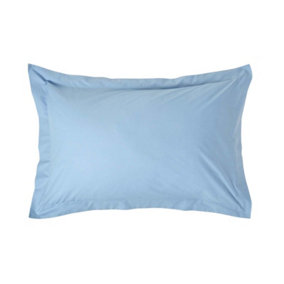 Homescapes Blue Egyptian Cotton Oxford Pillowcase 200 TC