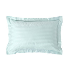 Homescapes Blue Egyptian Cotton Satin Stripe Oxford Pillowcase 330 TC